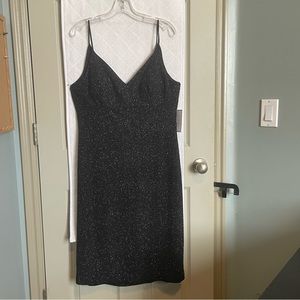 NWT Premier Armour  black Sparcke Sexy Cocktail Dress Size 16 Stretch $74